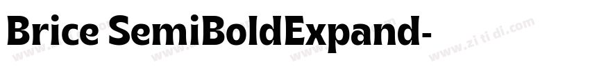 Brice SemiBoldExpand字体转换